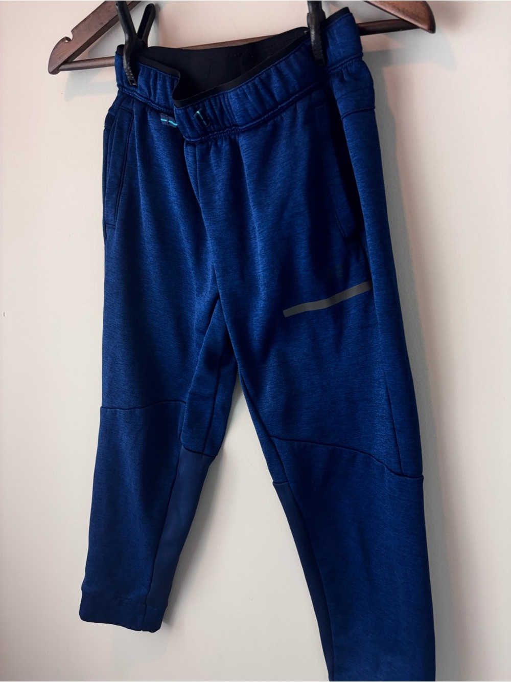 Navy Blue Russell Boys Athletic Jogger Pants Size L (10–12)